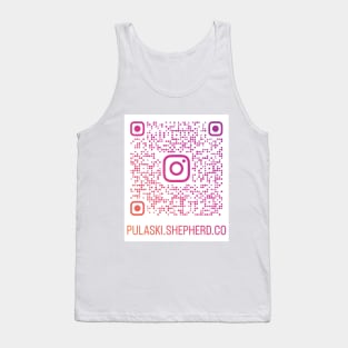 PSCSCo QR Code Orange to Purple Ombre Tank Top